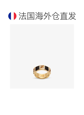 1h可退 欧洲直邮FENDI (2025新品) Fendi Forever戒指-金黑金属戒
