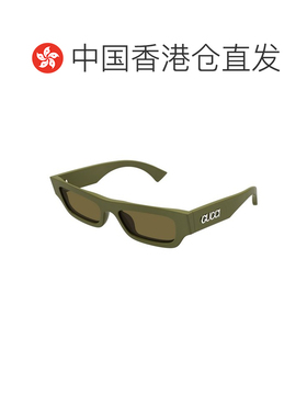 香港直邮GUCCI 男士眼镜 GG1839S004 CO 古驰 矩形绿色太阳镜