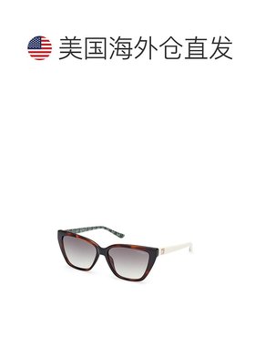自营Guess Resin Women's Sunglasses - brown 美国奥莱直发