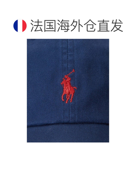 自营欧洲直邮Ralph Lauren拉夫劳伦 男士海军蓝/红色棉质刺绣棒球