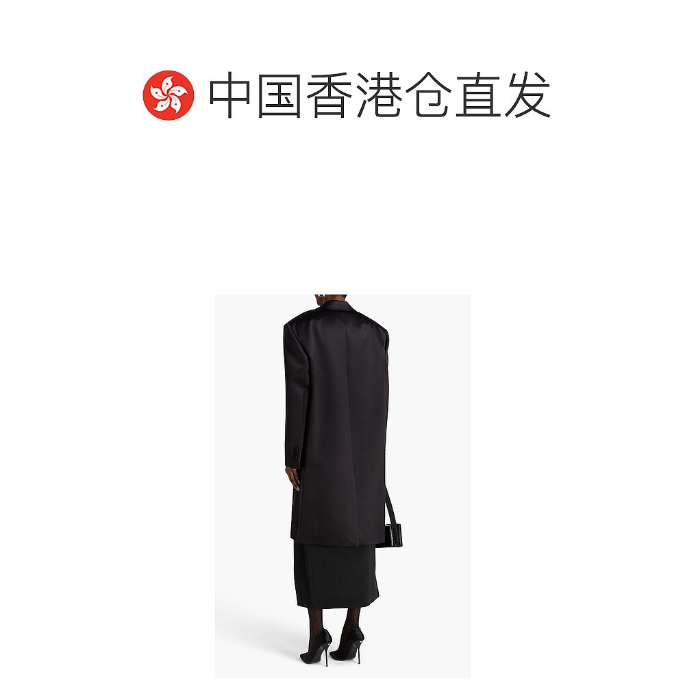 1h可退 香港直邮潮奢 magda butrym 女士 丝硬缎真丝缎大衣 PF23C - 图1