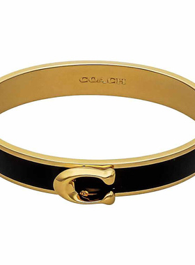 COACH蔻驰女士经典LOGO标志C字手镯礼物F67480