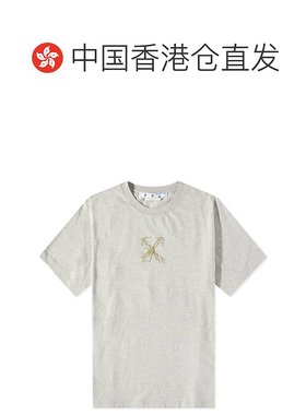 香港直邮OFF WHITE 灰色男士T恤 OMAA027S23JER005-0817