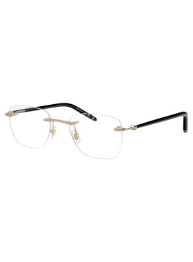 MONTBLANC 男士太阳镜 MB0274O001 SS2025 白色 Glasses