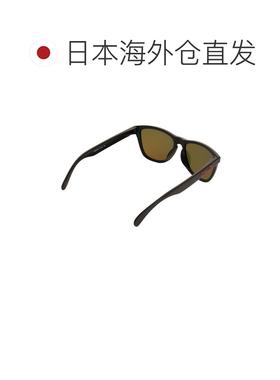 日本直邮OAKLEY男士太阳镜 FROGSKINS PRIZM亚洲版 哑光黑/铱红 9