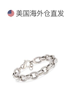 Ross-Simons Italian Sterling Silver Textured and Polished Ov