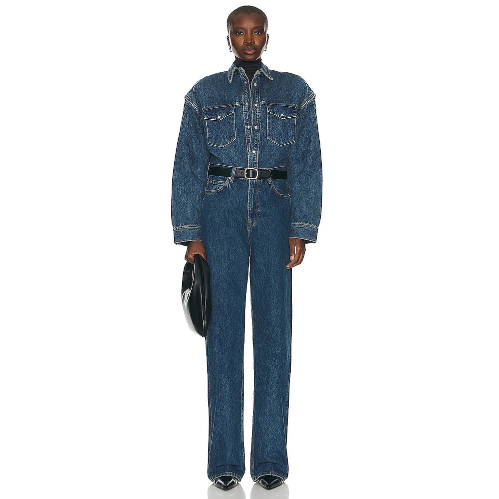 1h可退 潮奢 WARDROBE.NYC 女士 低腰牛仔裤 W2048PC直筒裤 - 图2