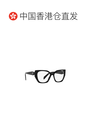 香港直邮PRADA 女士眼镜 PR18WV1AB1O1 CO 黑色 徽标平光镜