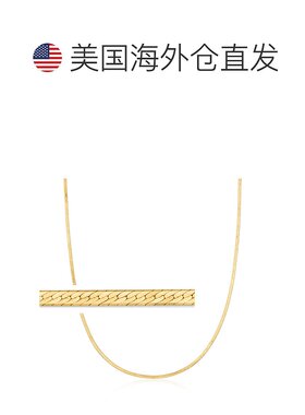 Ross-Simons 1.5 毫米 14kt 黄金人字形项链 - 18 英寸 【美国奥