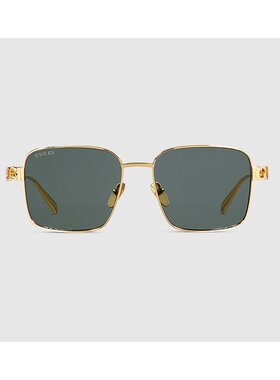 GUCCI 男士太阳镜 839995I33308012 AW2025 古驰绿色 Sunglasses