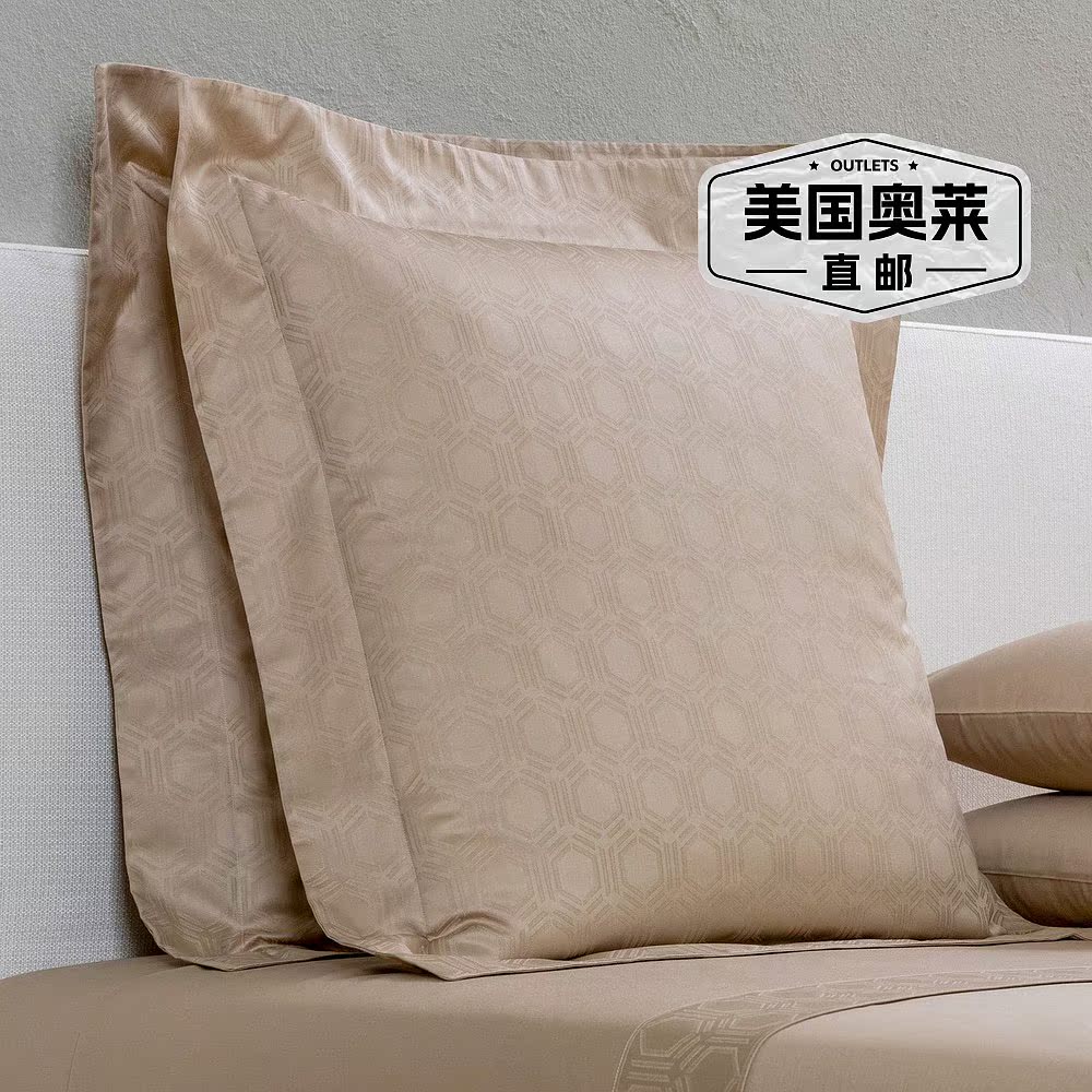 Frette Adorn Euro Sham - 野性米色 【美国奥莱】直发 - 图0