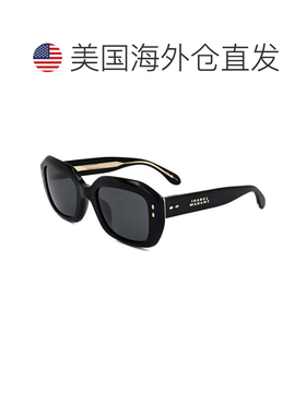 自营Isabel Marant女式52毫米灰色太阳镜-黑色 美国奥莱直发