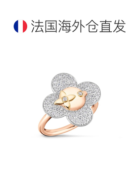 自营欧洲直邮LV路易威登 Vivienne女士金色黄金吉祥物造型戒指