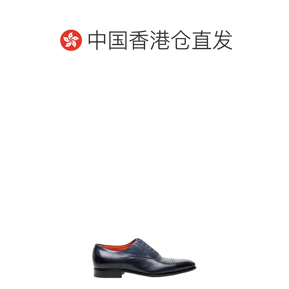 香港直邮潮奢 Santoni 男士 杏仁头牛津系带鞋 MCLE16480LA1BPTG - 图1