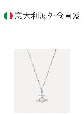 欧洲直邮VIVIENNE WESTWOOD西太后珍珠水晶吊坠项链粉色