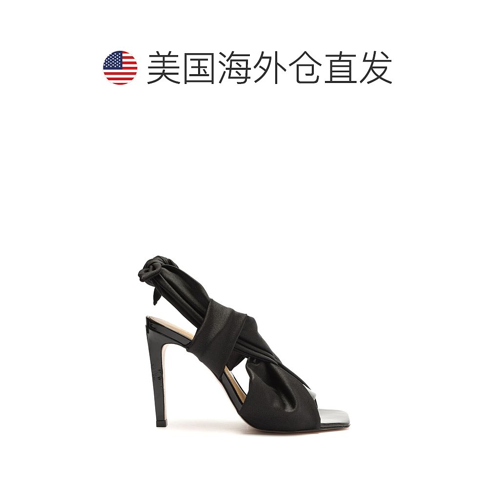 SCHUTZ Marcie 漆皮和皮革凉鞋 - 黑色 【美国奥莱】直发 - 图1