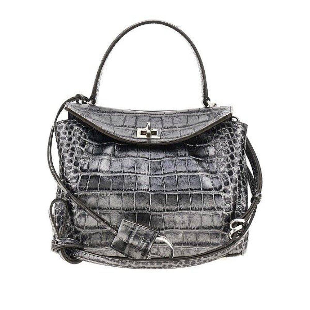 1h可退 香港直邮Balenciaga 巴黎世家 女士 Rodeo 壓花金屬手提包,淘宝优惠券,粉丝福利购,淘宝优惠卷