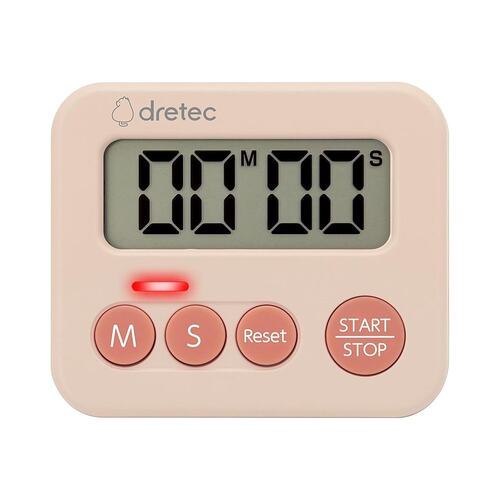 【日本直邮】dretec三灯定时器 粉色 静音光控磁吸 - 图0