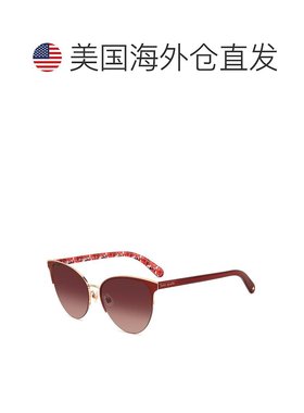 自营 Kate Spade Metal女士太阳镜-红色 美国奥莱直发新款