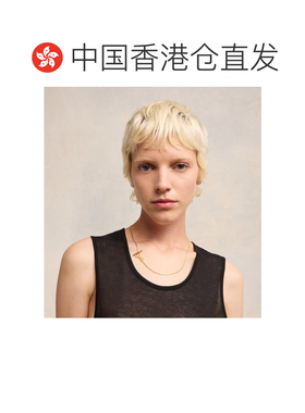 香港直邮Ami Paris 女士项链 UJW918361902 SS2025 黄色 爱心二合