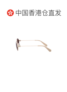 香港直邮calvin klein 女士 乳白色金属太阳眼镜 CKJ26200S42