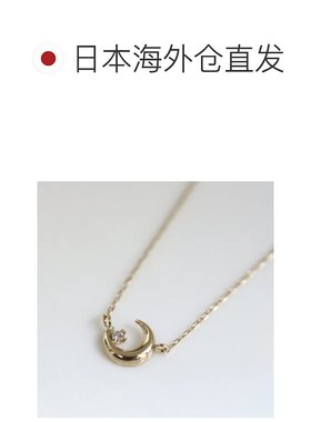 1h可退 日本直邮cui-cui钻石三日月吊坠项链K10YG782553cuicui