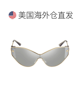 自营Versace Light Gray Mirrored Silver Cat Eye Ladies Sungla