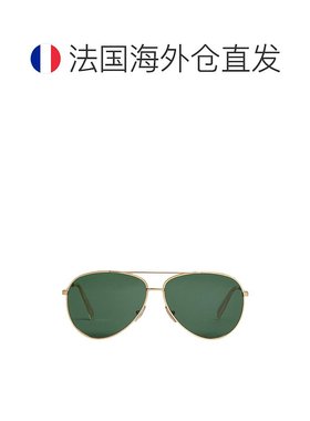 欧洲直邮CELINE赛琳经典款绿色金属镜框配无机玻璃镜片太阳眼镜