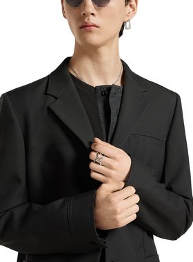 Gucci/古驰 Staffa系列银色银925马镫造型戒指 男女通用