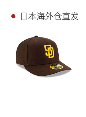 日本直邮Newera 帽子 59FIFTY 棒球帽 帕德雷斯棕色鸭舌帽