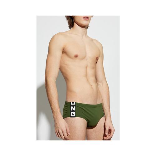 香港直邮DSQUARED2 男士泳装 D7B4560500302 SS2025 绿色 Swim br - 图0