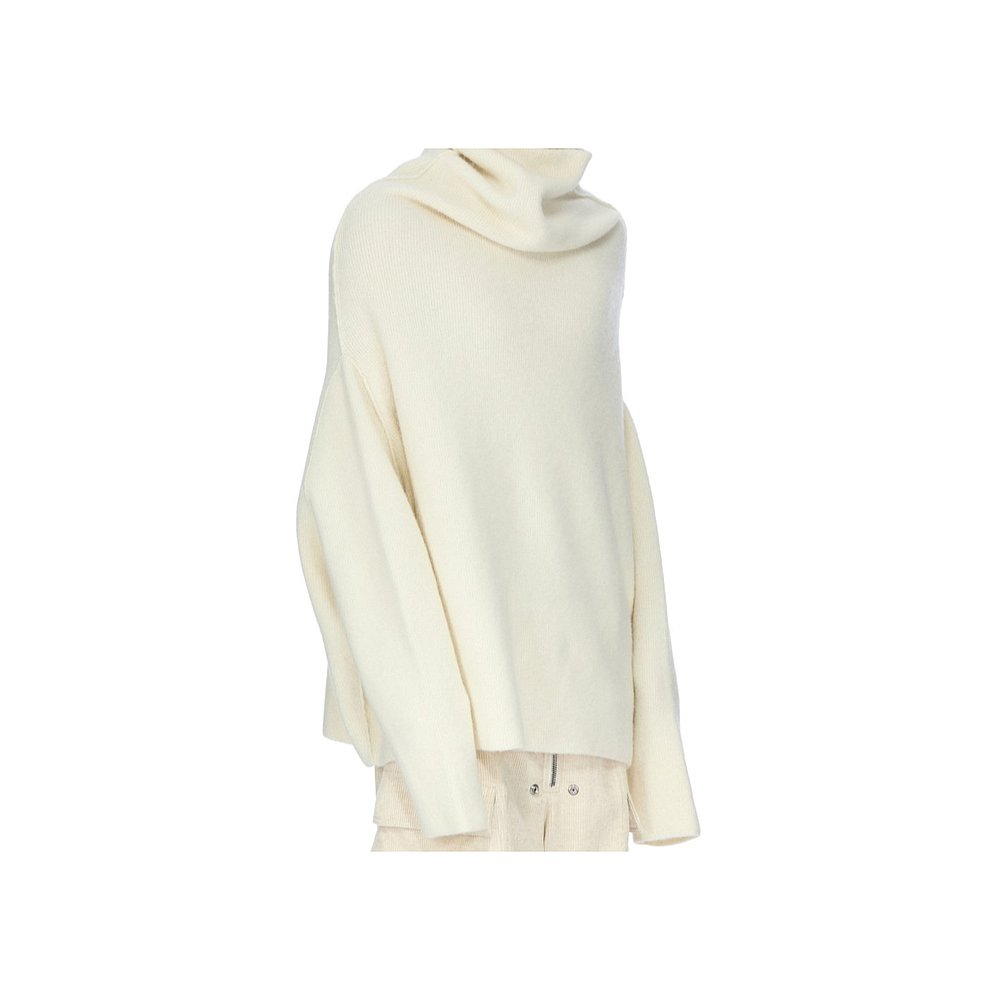 1h可退 RICK OWENS 男士针织衫 RU02E1692KWP11 AW2025 白色 - 图0