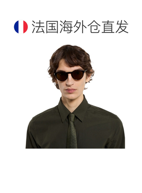 自营欧洲直邮GUCCI古驰 女士玳瑁色醋酸纤维圆形太阳镜