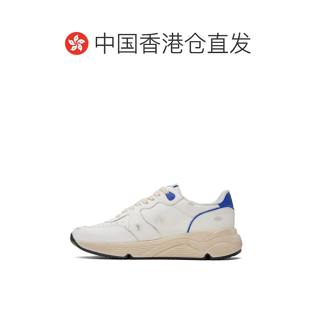 香港直邮潮奢 GOLDEN GOOSE 男士白色 Running Sole 运动鞋 - 图1