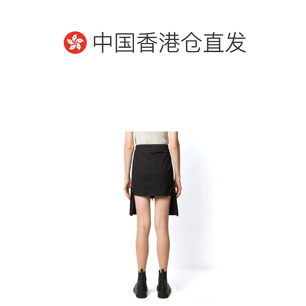 香港直邮RICK OWENS 女士黑色棉质半裙 RP20F2340TEQLX-09 - 图1