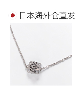 日本直邮LOEWE Anagram Pebble 纯银项链 J821241X37 银色