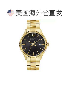 自营Bulova Men's Classic 42mm Quartz Watch - black 美国奥莱