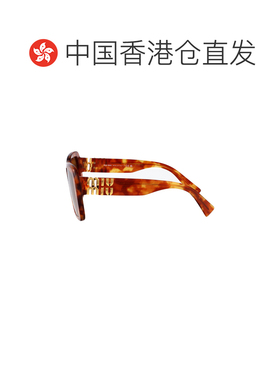 1h可退 香港直邮Miu Miu 缪缪 女士 浅雪茄色醋纤太阳眼镜 0MU10Y