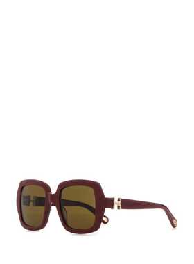 CHLOÉ 女士太阳镜 CH0301S00452 AW2025 酒红色 Burgundy acetate