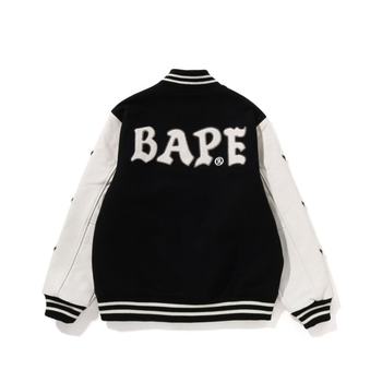 Japan direct mail A BATHING APE men's loose baseball jacket M size high quality wool nylon blend