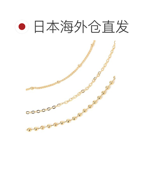 1h可退 日本直邮SHIPS Multi Way 三连链条项链