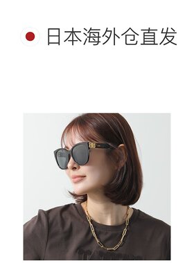 日本直邮BALENCIAGA 女士太阳镜 BB0103SA惠灵顿款式BB 金属标志0