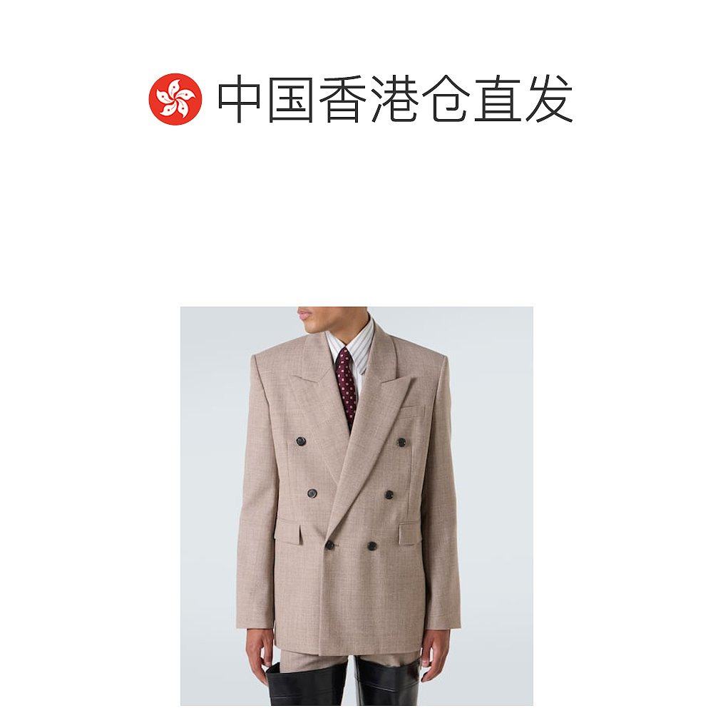 1h可退 香港直邮潮奢 Saint Laurent 圣罗兰 男士 羊毛西装外套,淘宝优惠券,粉丝福利购,淘宝优惠卷