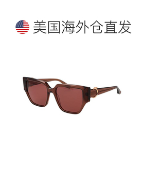 自营Trussardi Acetate Women's Sunglasses - brown 美国奥莱直