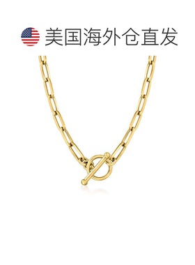 自营 Ross-Simons Italian 14kt Yellow Gold Paper Clip Link To