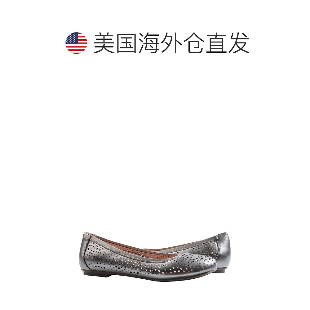 自营 Vionic女式Robyn Pewter Perf芭蕾舞平底鞋10011128-030-银 - 图1