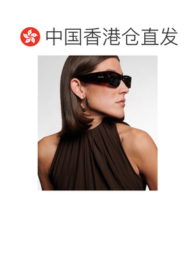 香港直邮alaia 女士 Lettering 徽标猫眼太阳眼镜