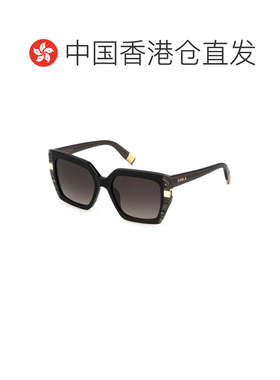 香港直邮FURLA 女士太阳镜 SFU8180700 CO 黑色