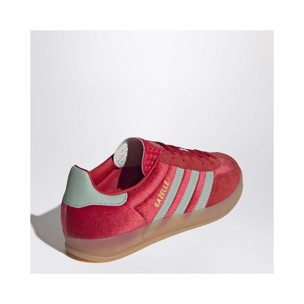 1h可退 香港直邮潮奢 Adidas Originals 女士 Gazelle 室内红色运 - 图0
