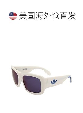 自营 adidas阿迪达斯中性款59毫米白色太阳镜-白色 美国奥莱直发
